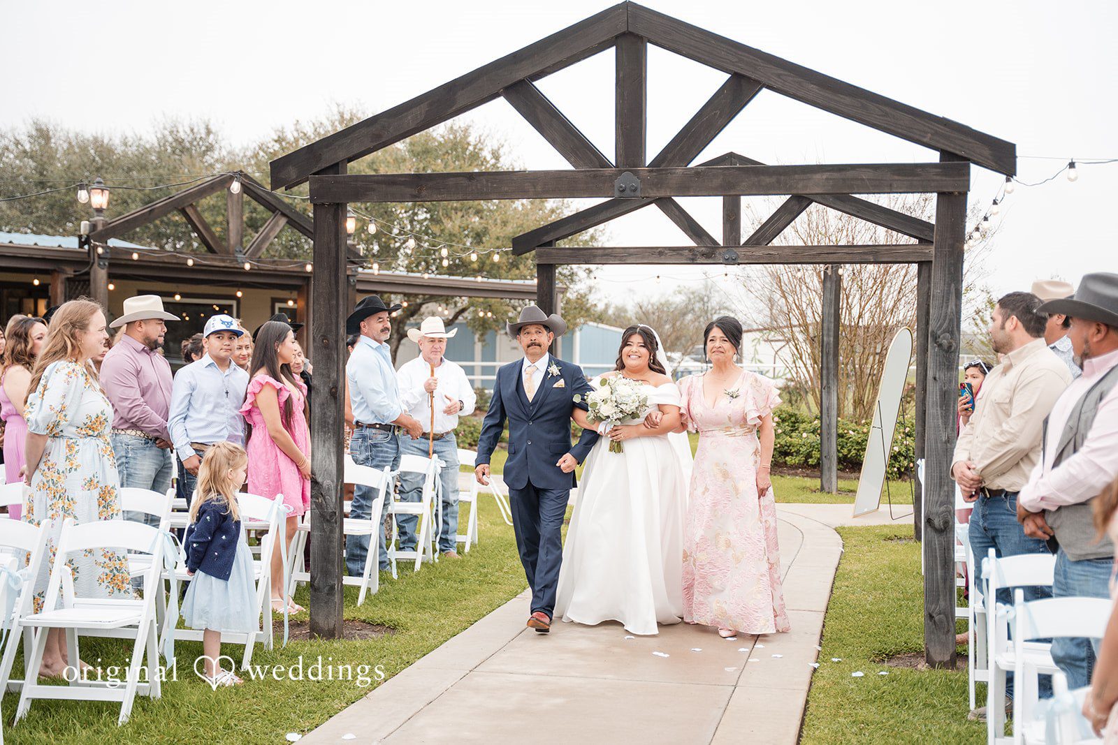 Cecilia + Jose Beautiful bridal entrance moment at Circle of Seven Ranch