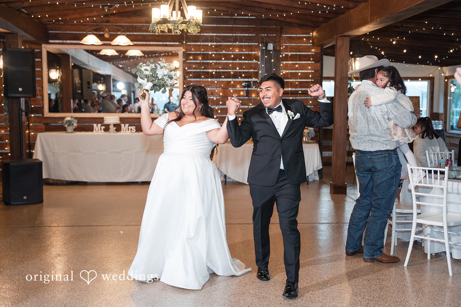 Cecilia + Jose Romantic reception entrance moment of couple