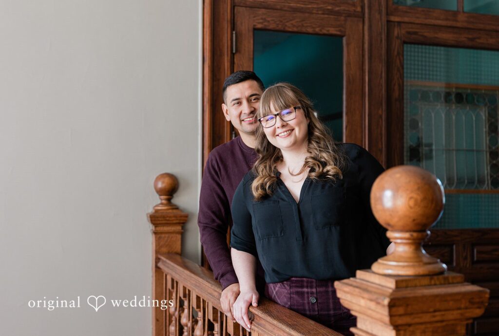 Engagement photography session at Coat Check Coffee by original weddings capturing the lovely moments of couple