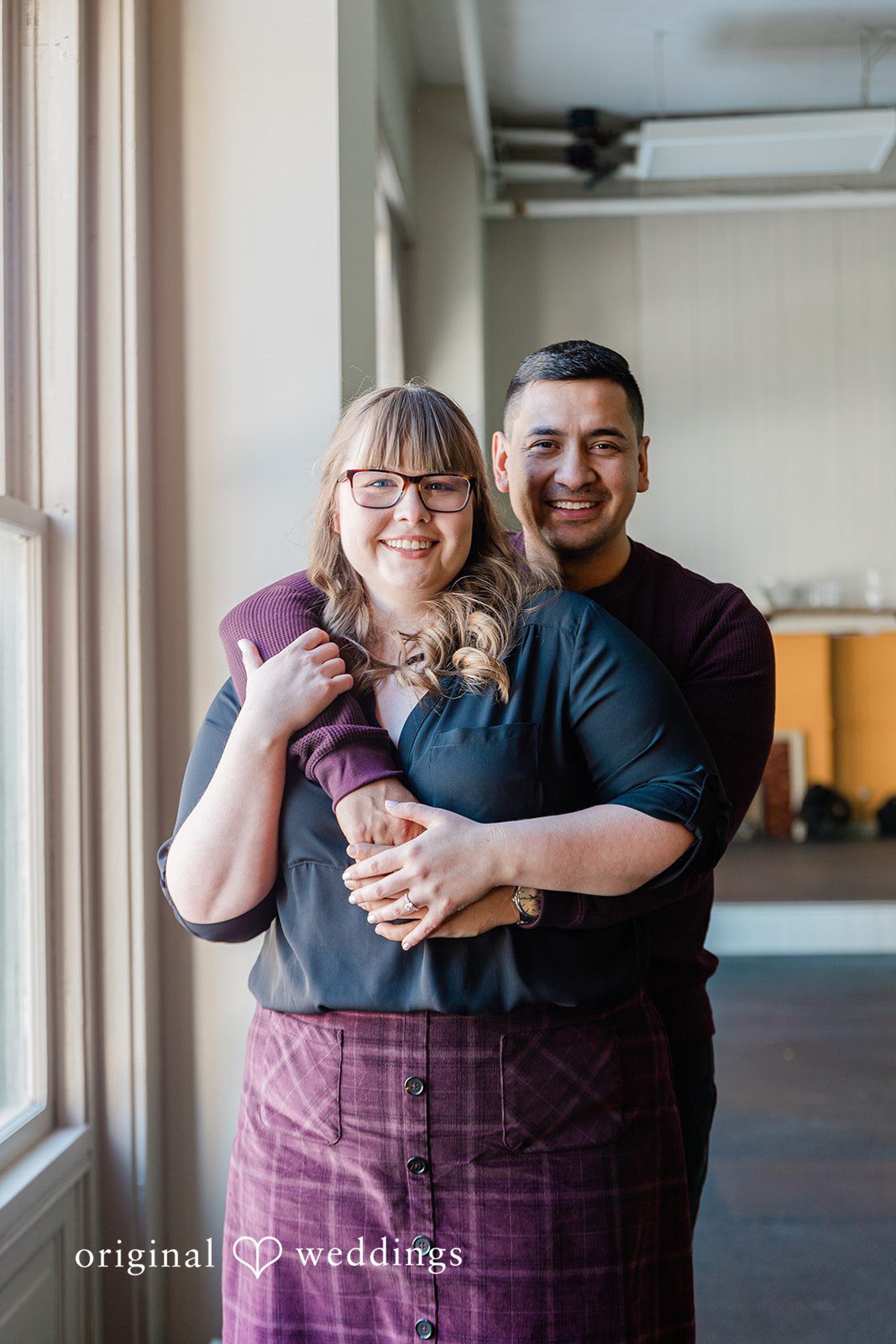 Stunning portrait of couple at Coat Check Coffee