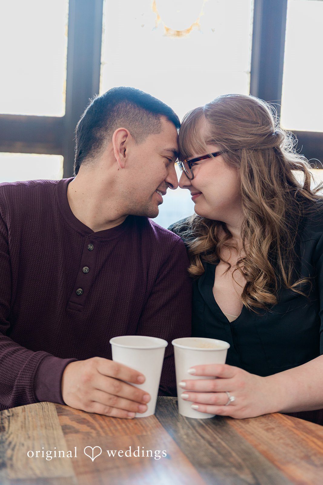 Romantic picture of couple looking at each other