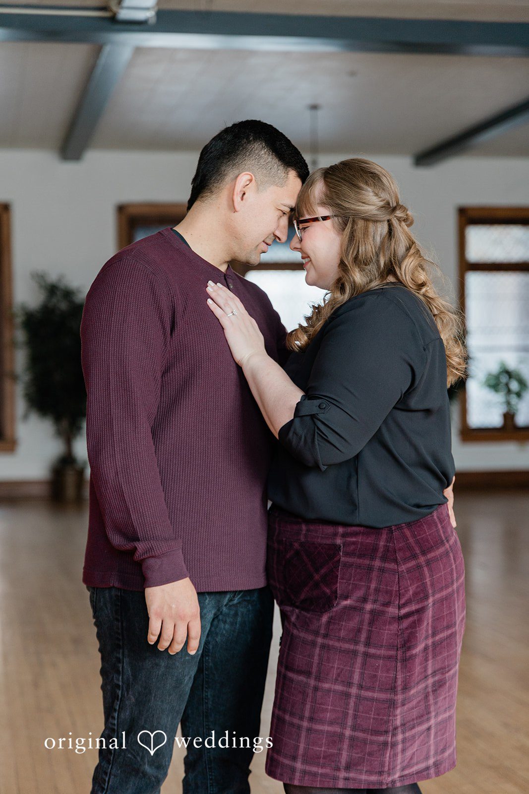 Romantic picture of couple looking at each other