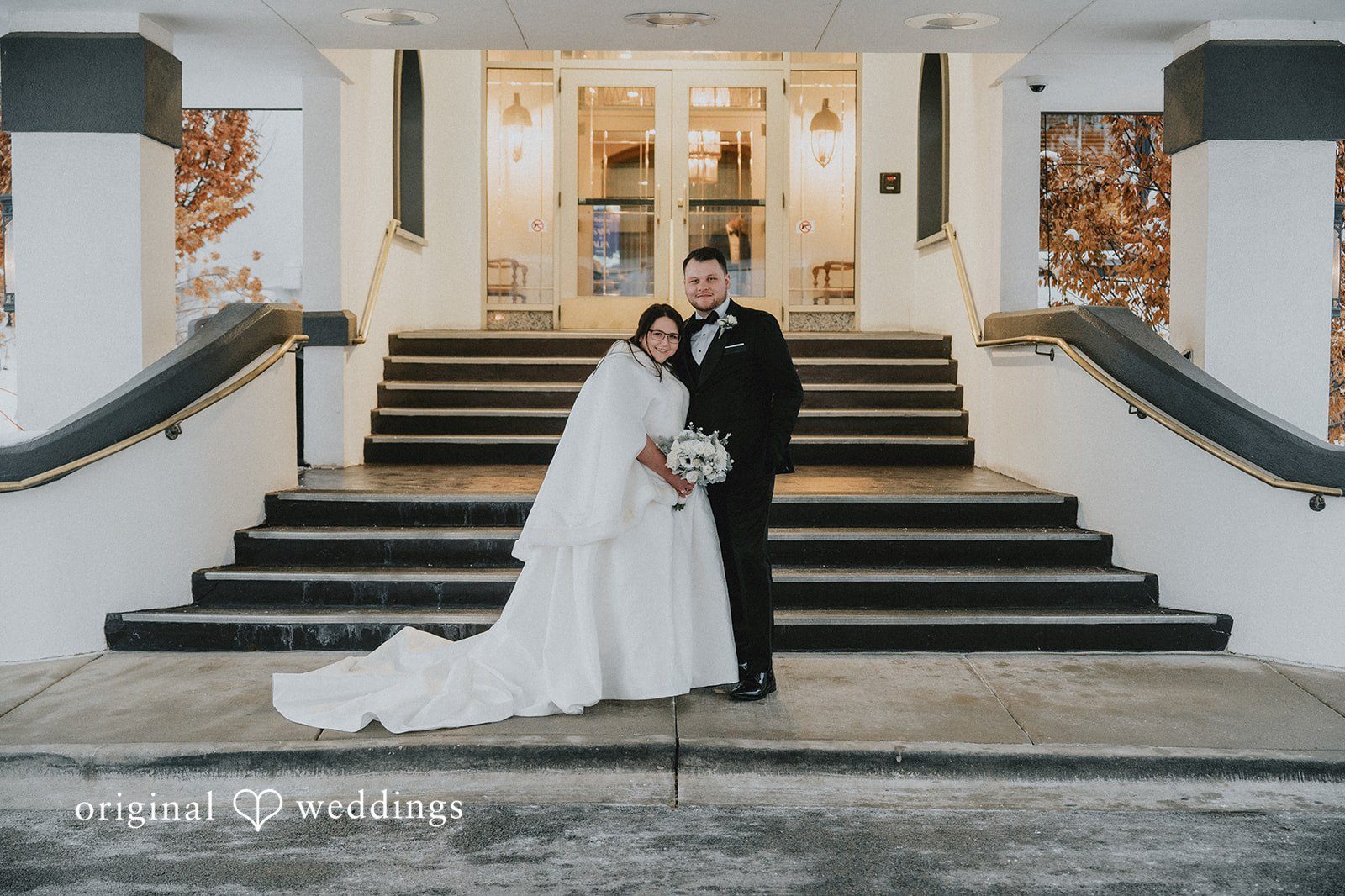 Original Weddings couple portrait captured by Chicago Wedding Photographers at Cog Hill Golf & Country Club during an elegant wedding