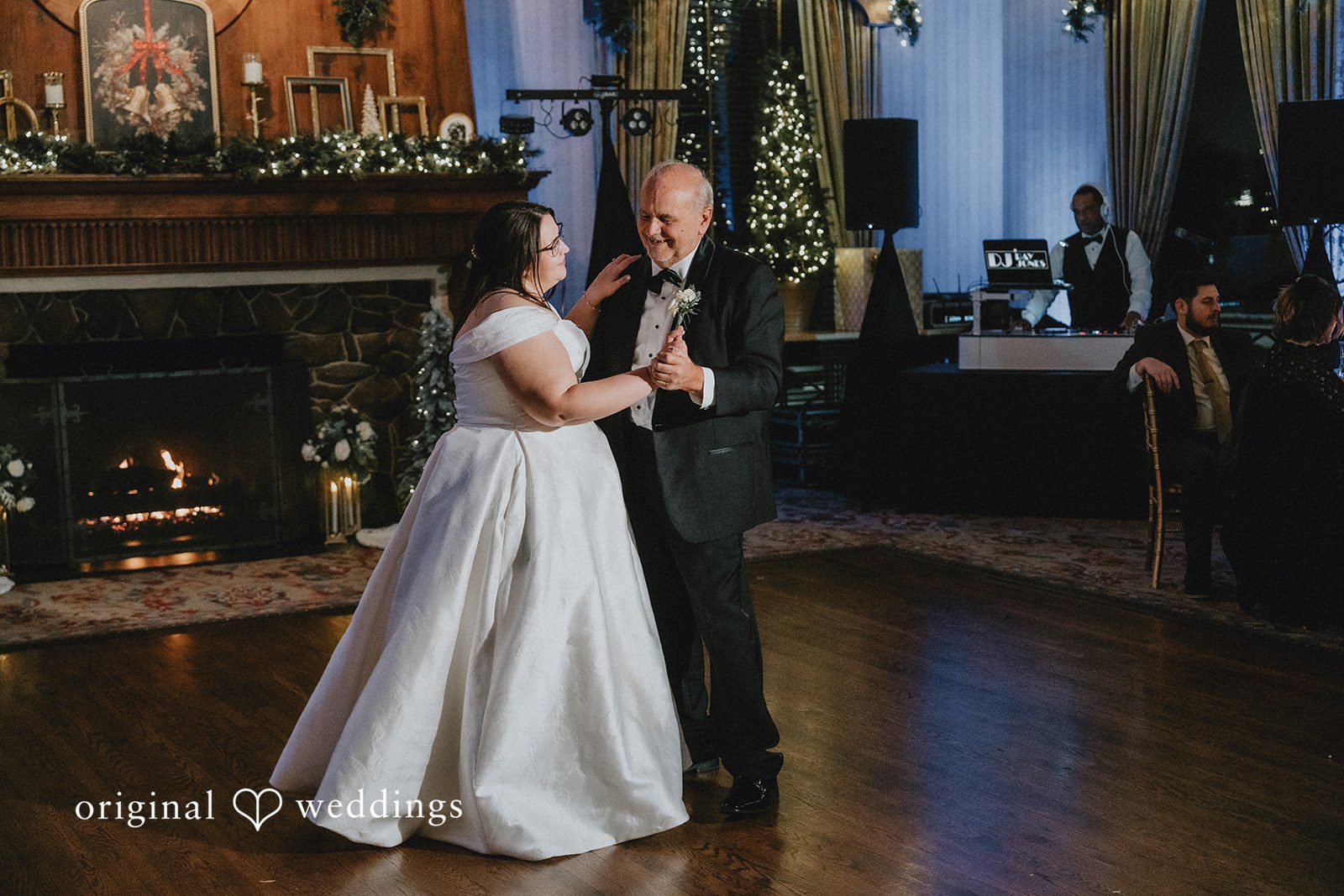 Bride dancing with her father during the reception