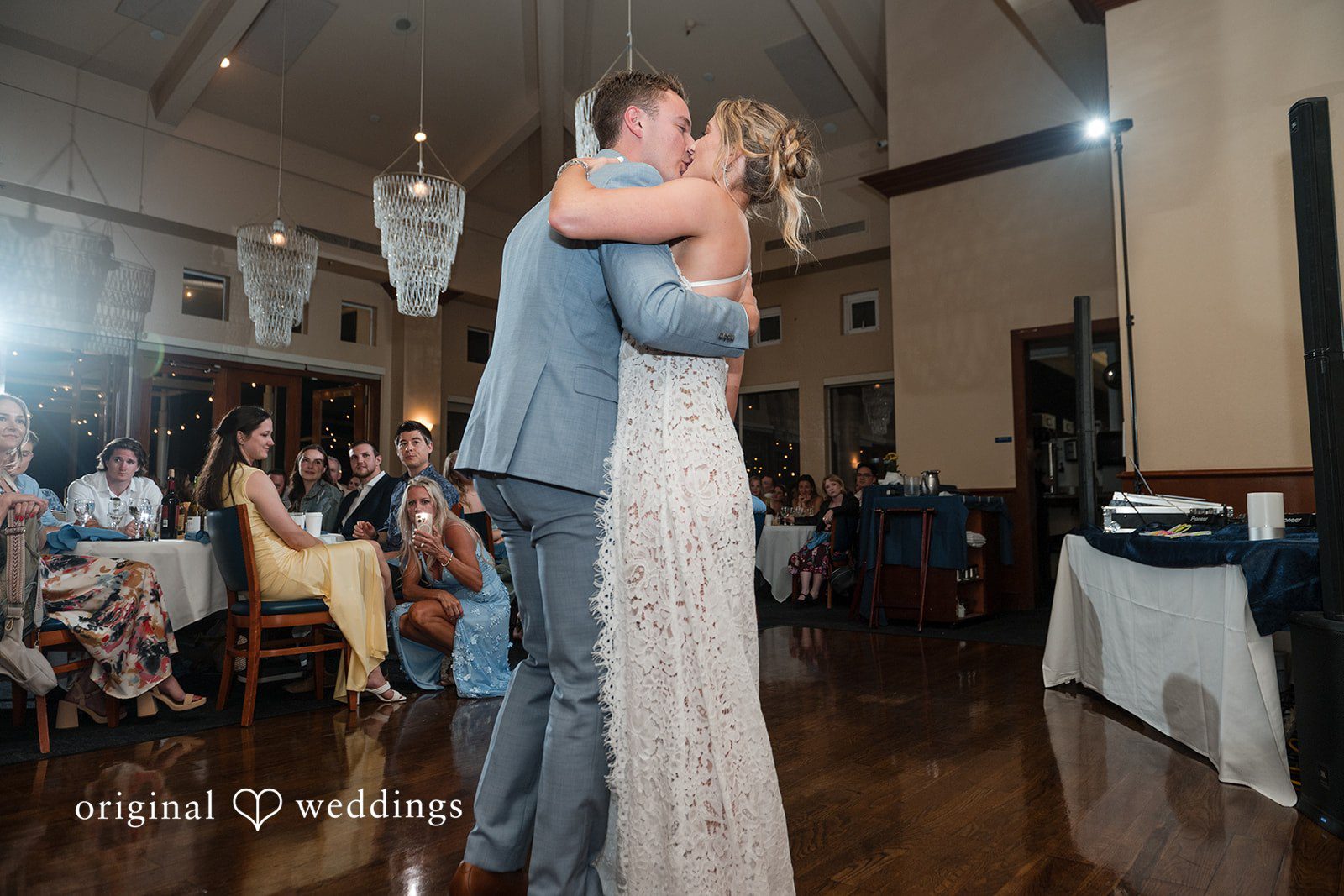 Romantic first dance at Colorado Cays Yacht Club