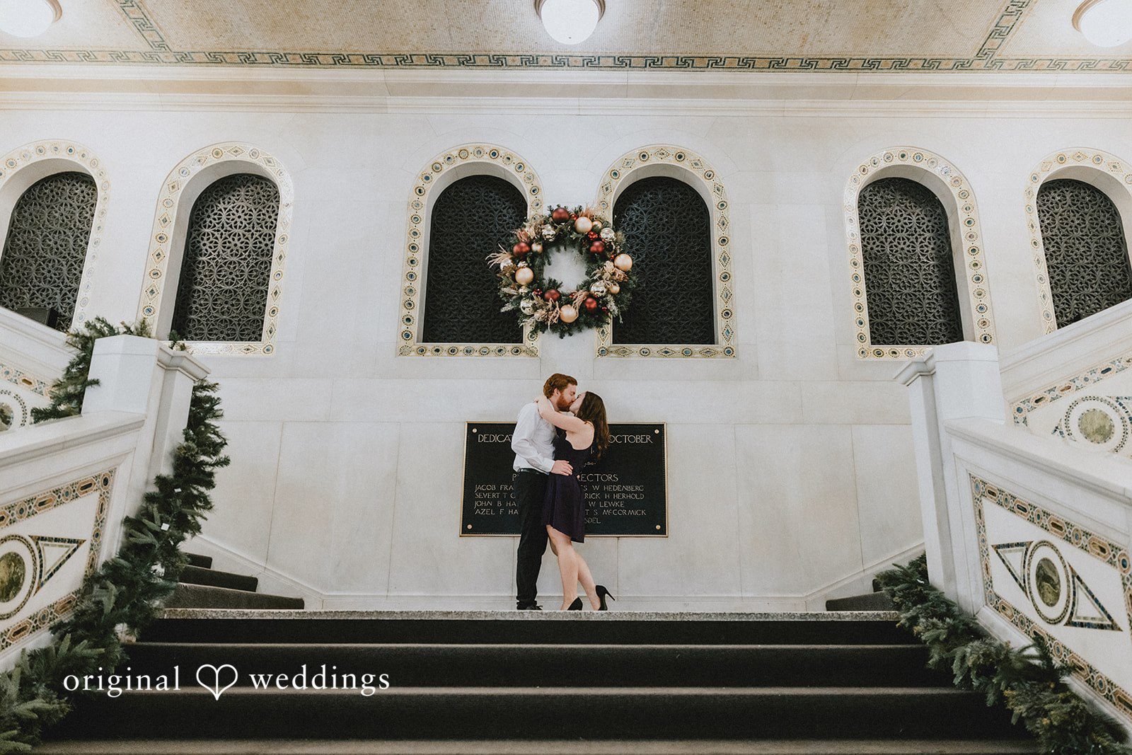 Romantic kiss moment of couple at Cultural Center