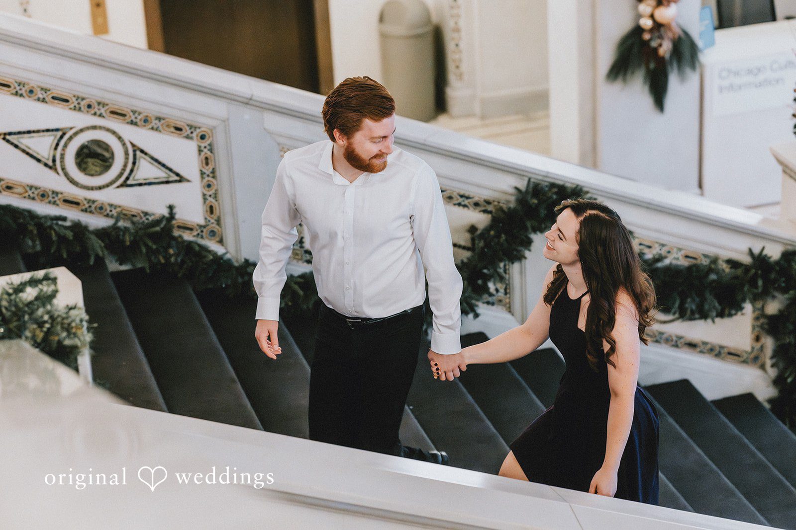 Couple expressing their love while holding hands