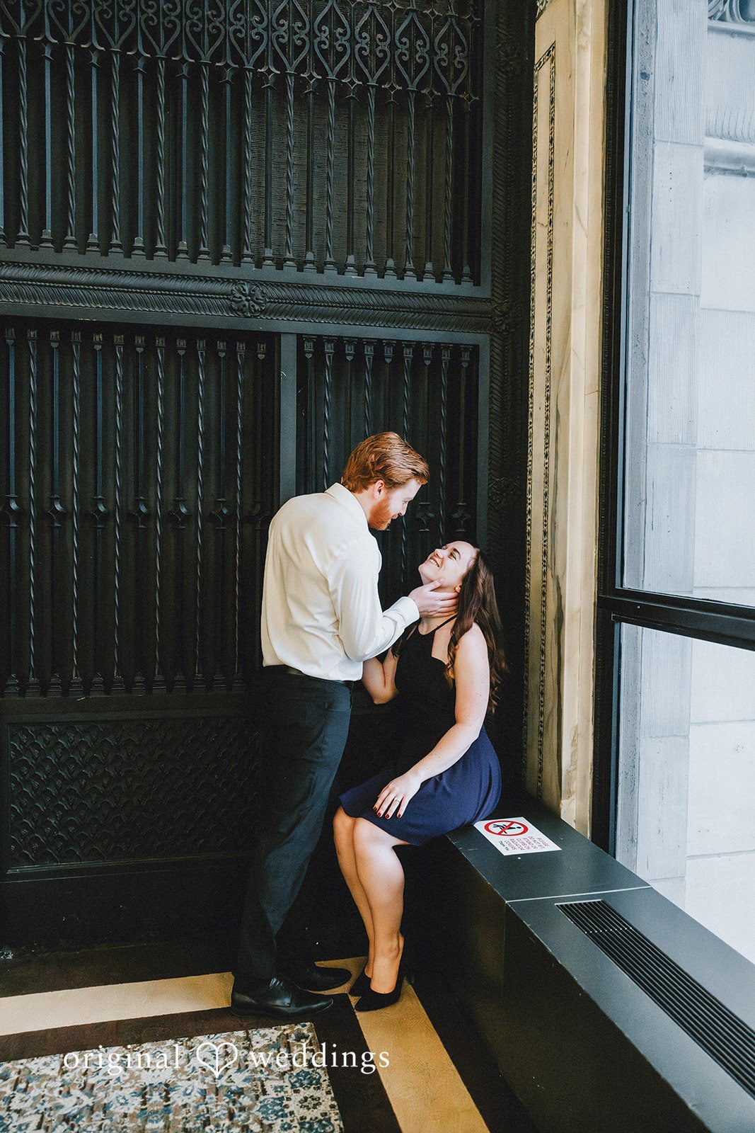 A romantic pose of couple at Cultural Center
