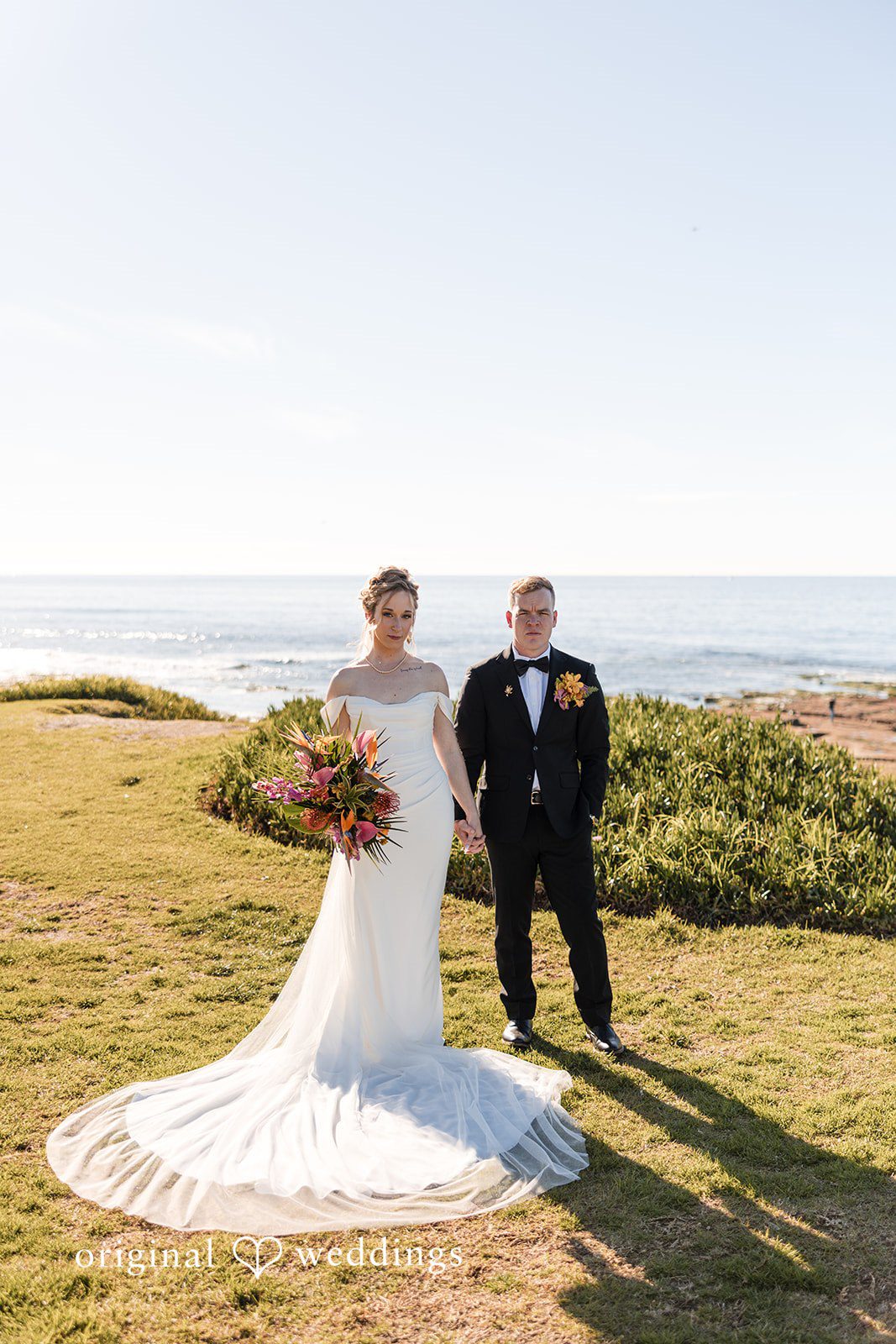 Stunning Portrait of Couple at Cuvier Club by Wedgewood Weddings by San Diego wedding photographers from Original Weddings.