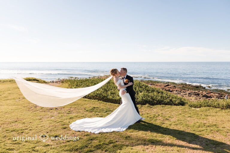 Stunning Portrait of Couple at Cuvier Club by Wedgewood Weddings by San Diego wedding photographers from Original Weddings.