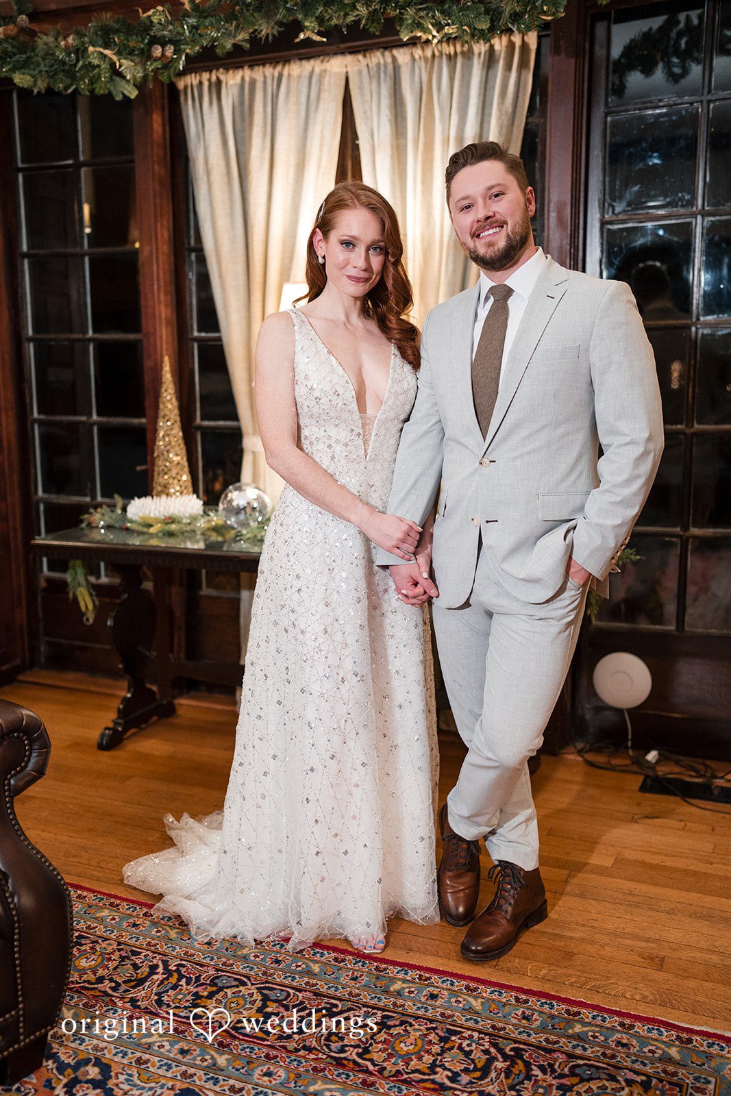 A stunning portrait of the couple