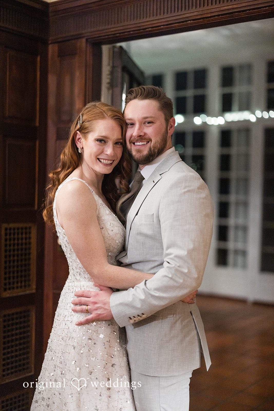 A gorgeous portrait of the couple at the CV Rich Mansion