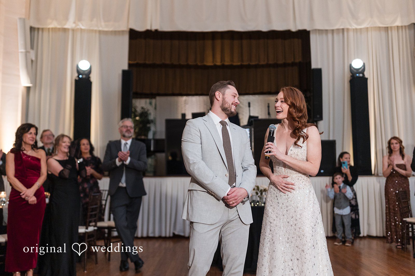 A portrait from the wedding reception
