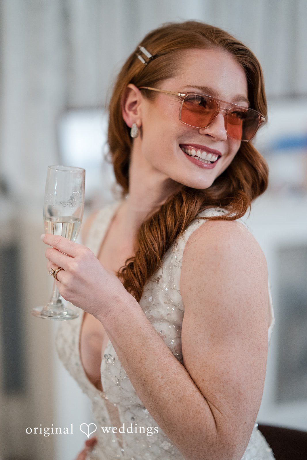 A stunning portrait of the bride