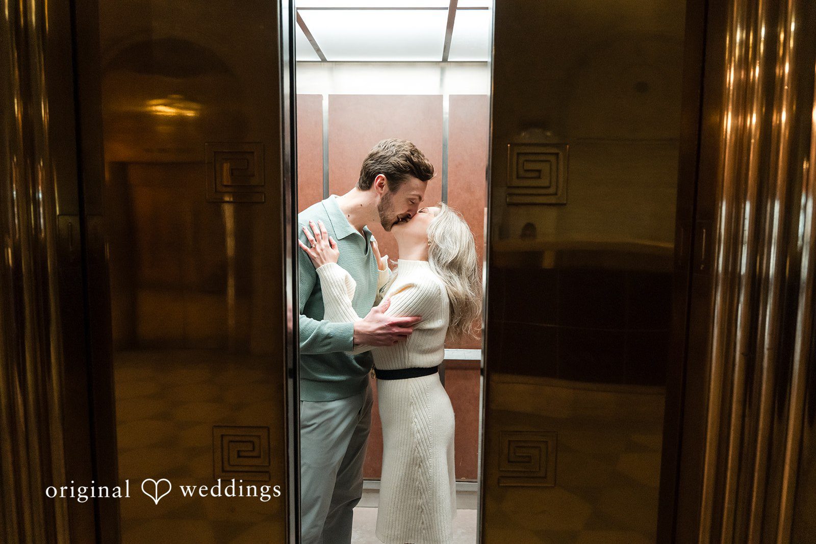 Engagement photography services at Detroit Public Library by original weddings capturing the love story of couple