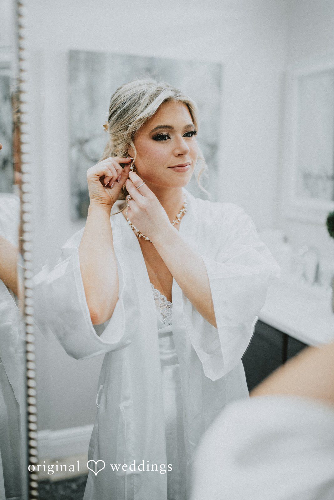 Catalyna + Nik Bride getting ready before the ceremony