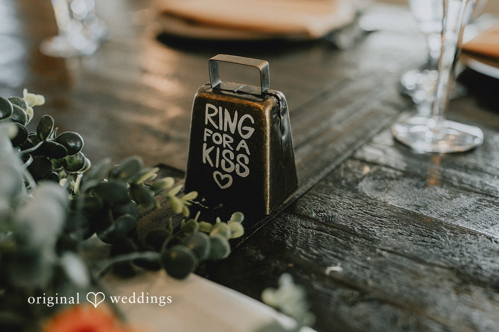 Catalyna + Nik Rustic wedding details and ring for a kiss box