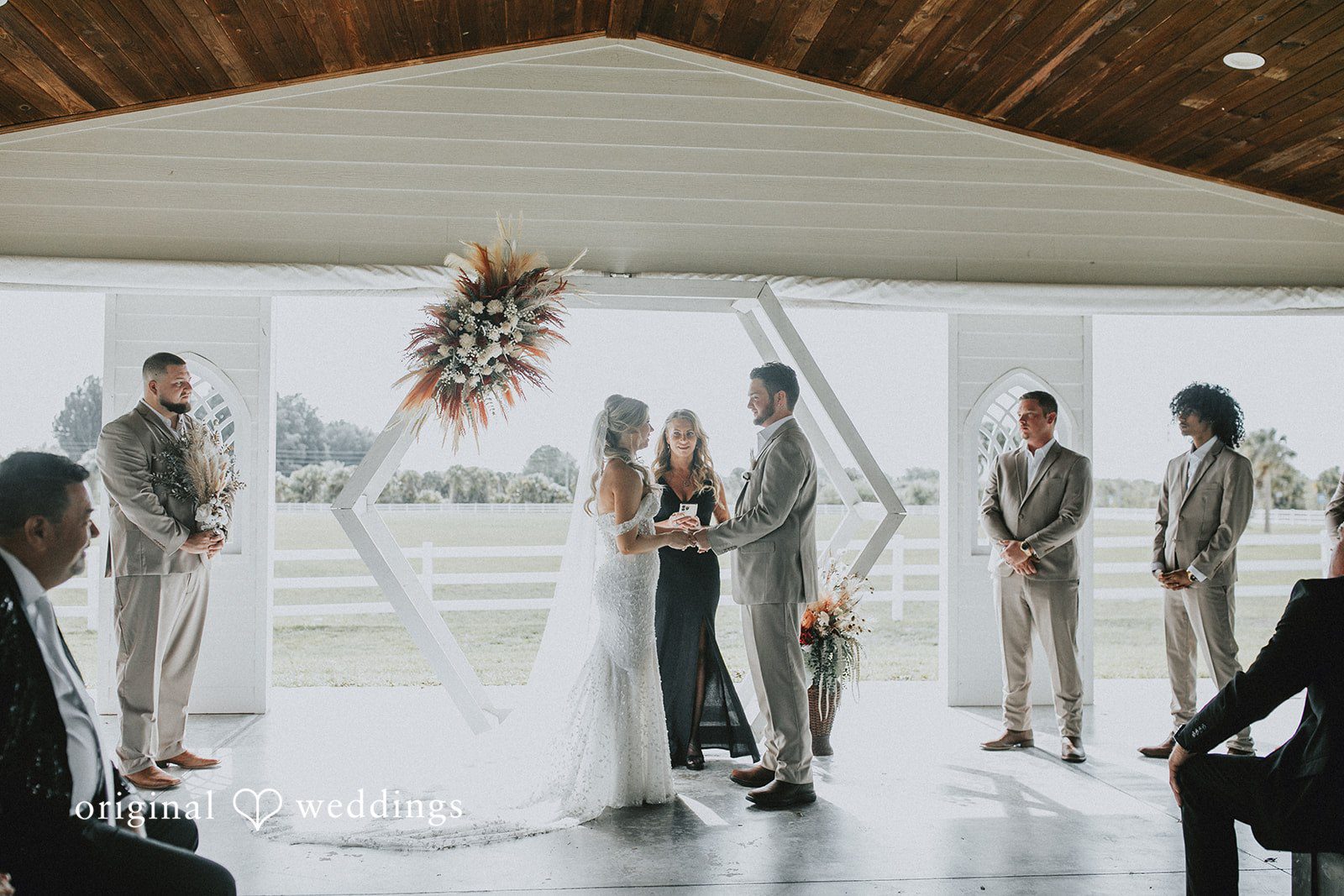 Catalyna + Nik Outdoor ceremony at Dragonfly Farms Wedding and Event Venue