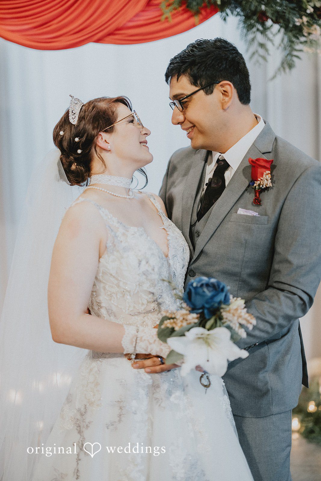 Stefani + Andrew Beautiful newlywed portrait at Ederer Hall