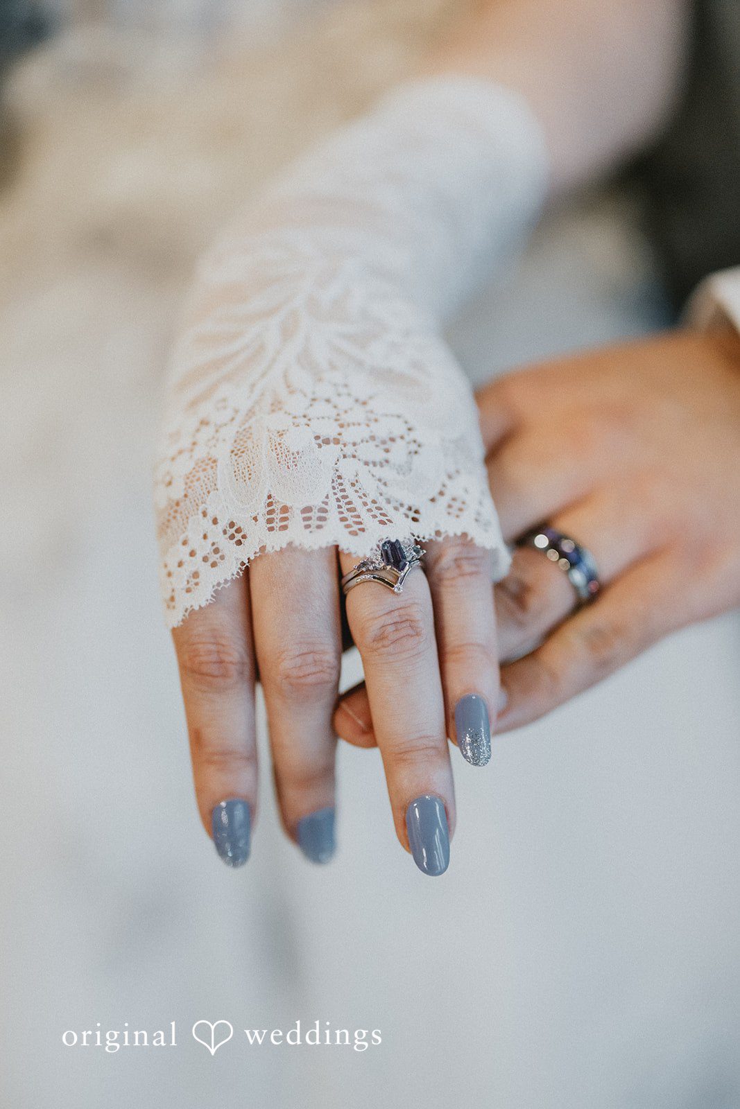 Stefani + Andrew Beautiful close up of wedding rings