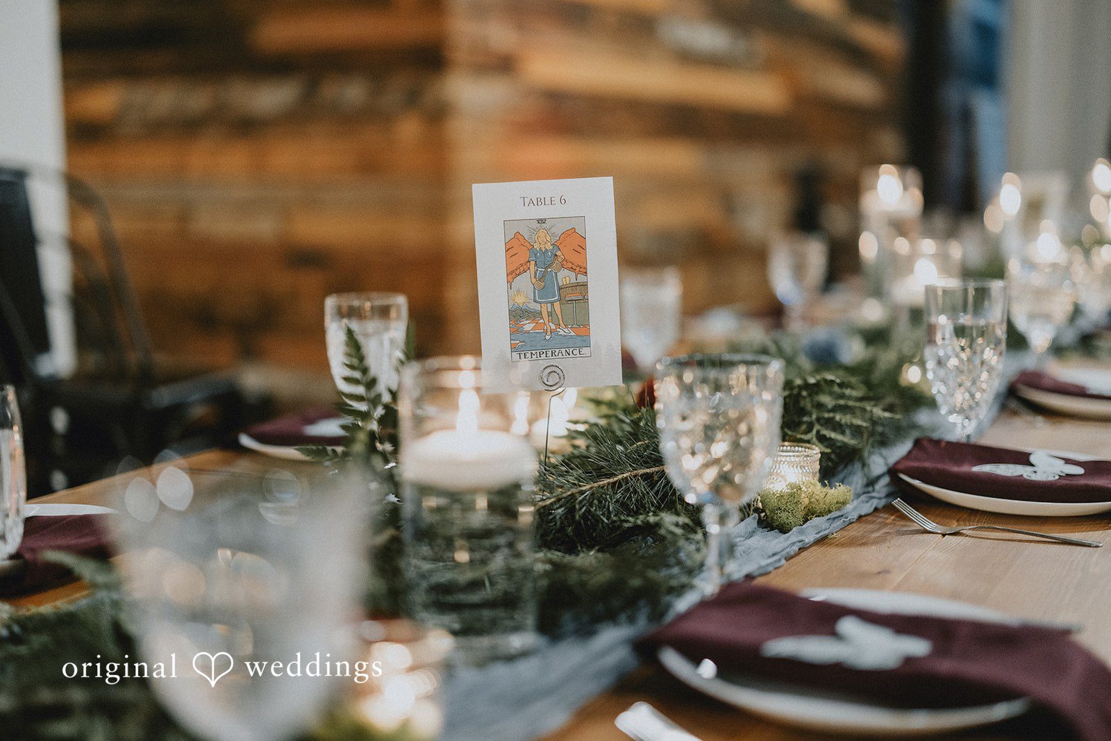 Stefani + Andrew Elegant wedding reception table decor at Ederer Hall