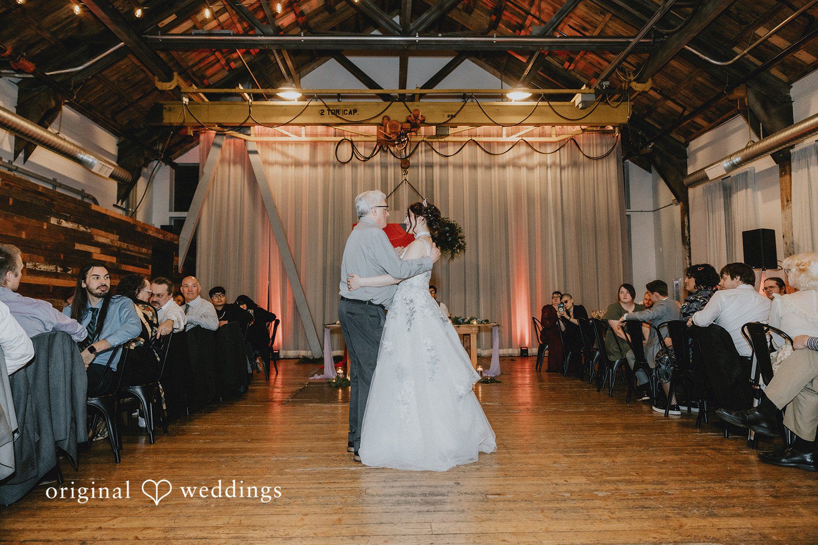 Stefani + Andrew Beautiful family moment captured during wedding reception at Ederer Hall