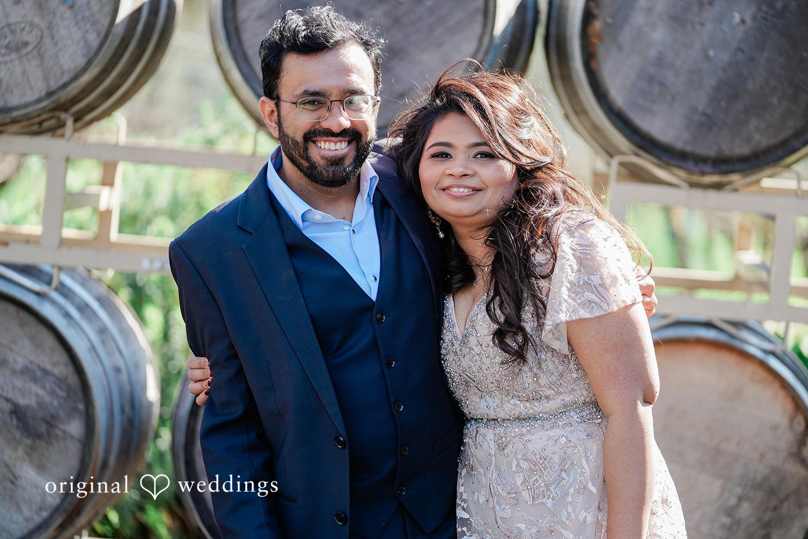 Lovely picture of couple at Elliston Vineyards