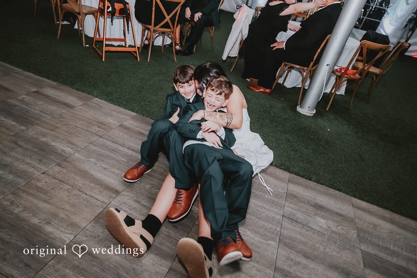 Lovely picture of bride with family