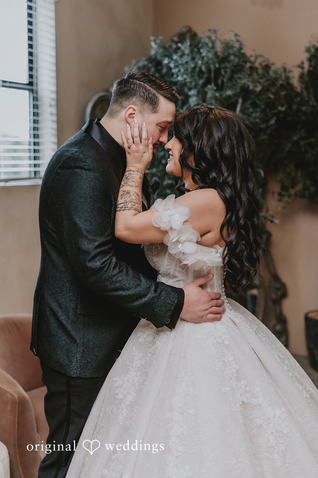 Romantic picture of couple looking at each other