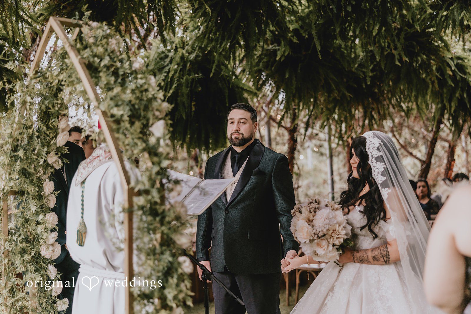Lovely Picture from ceremony at Ethereal Gardens