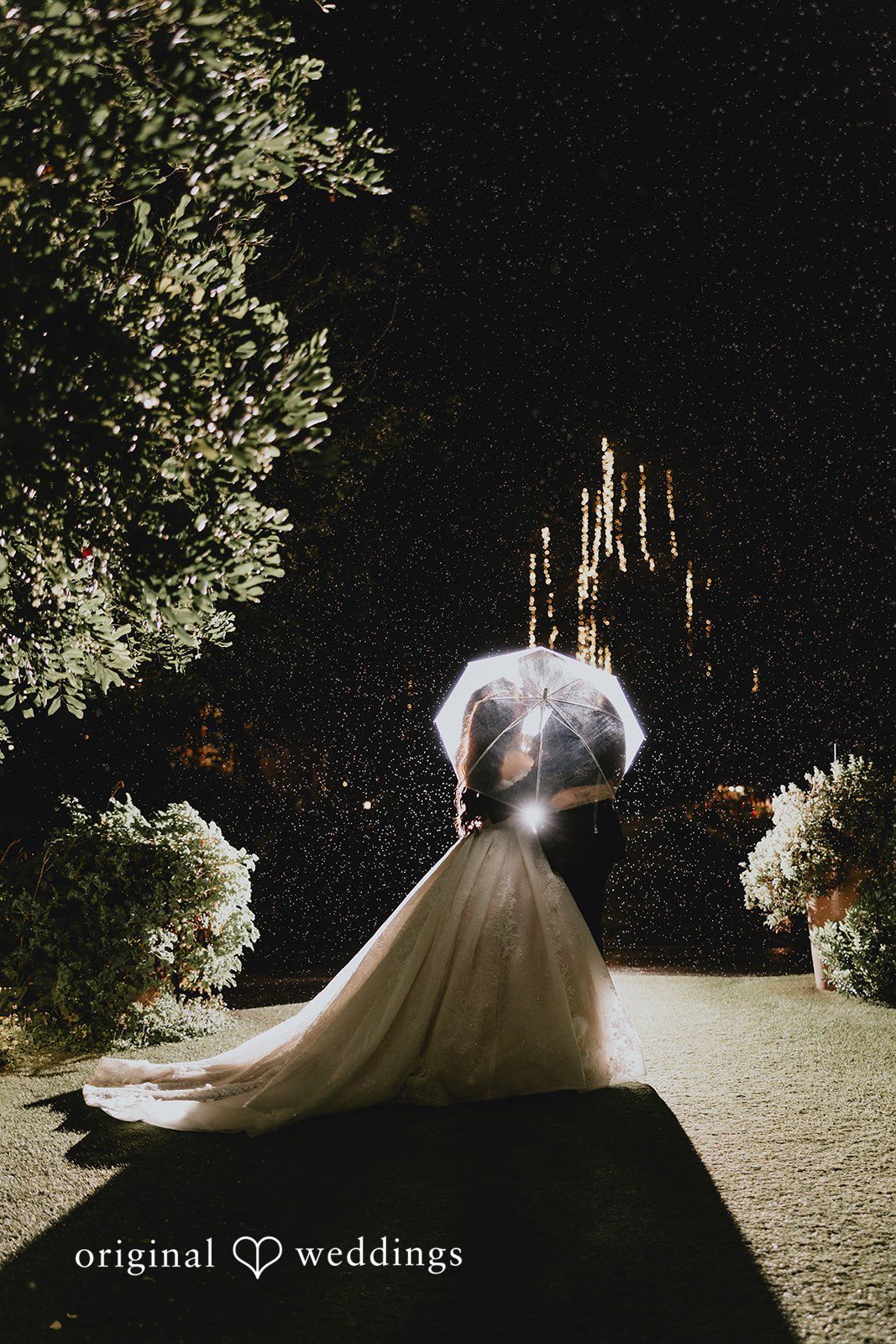 Romantic portrait of couple at Ethereal Gardens