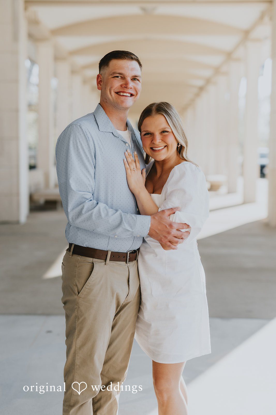A beautiful portrait of the couple