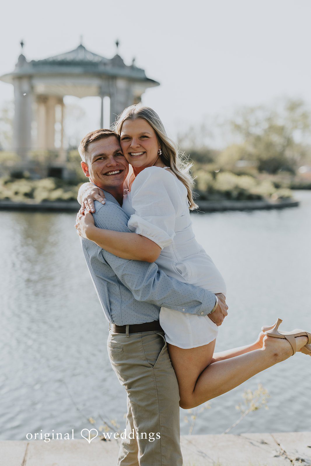 The couple all excited