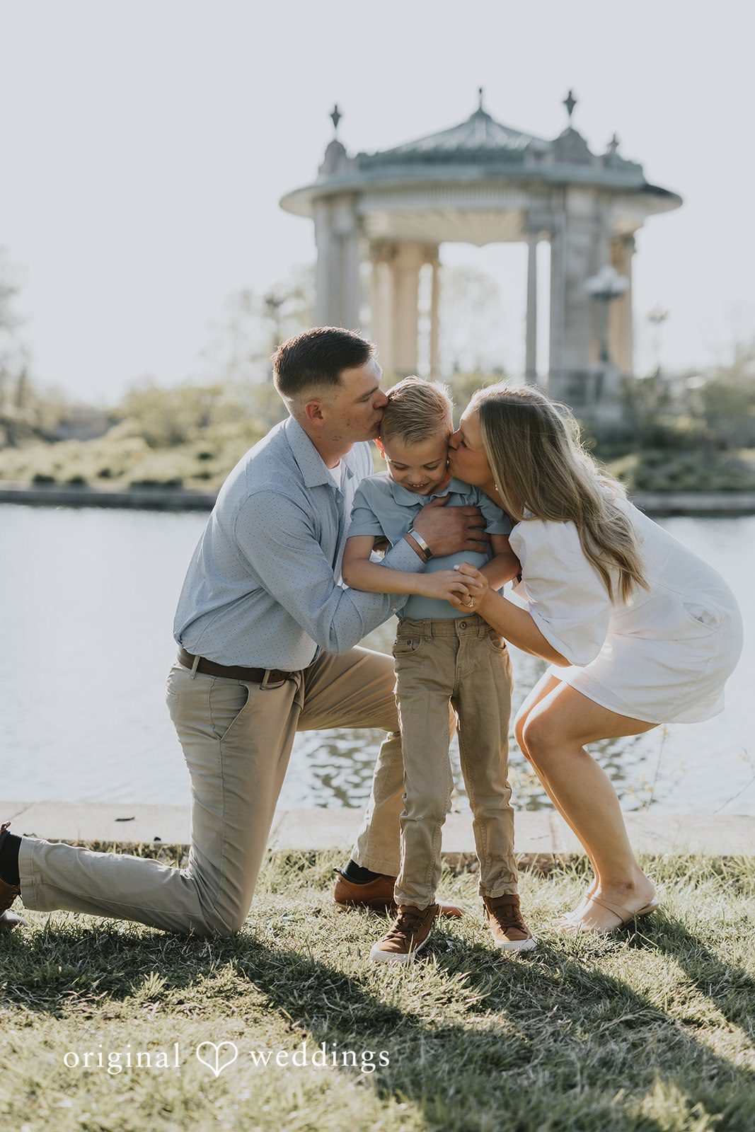 The couple with their adorable son