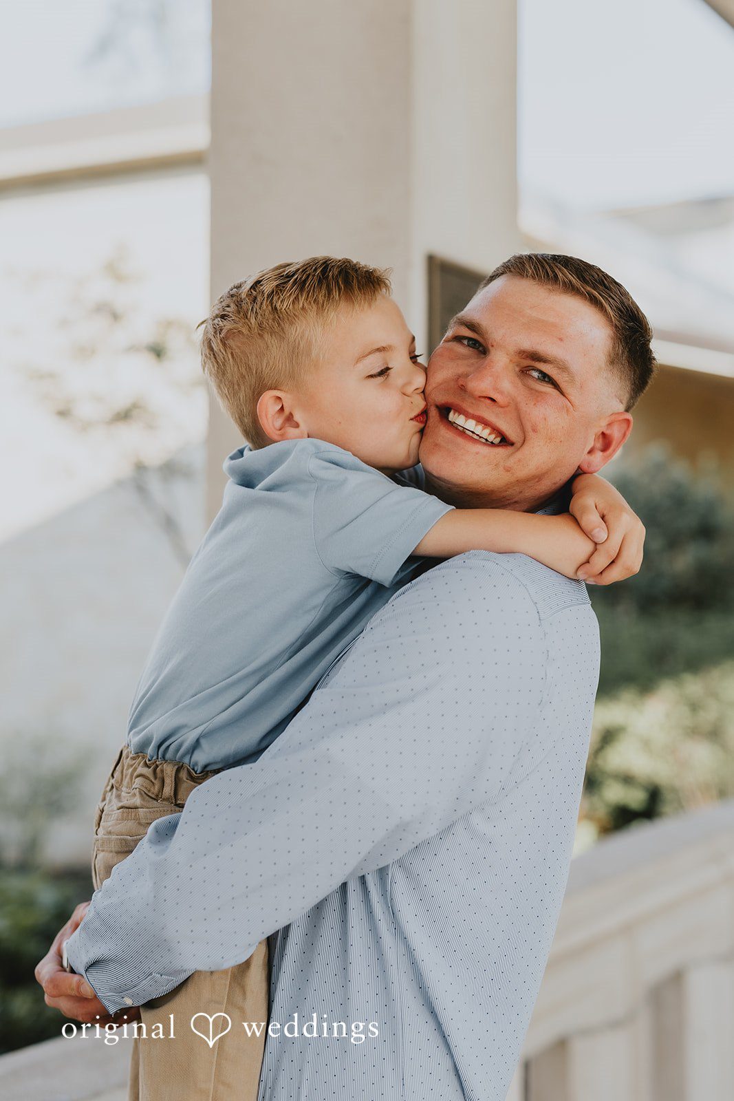 Daddy and son moment