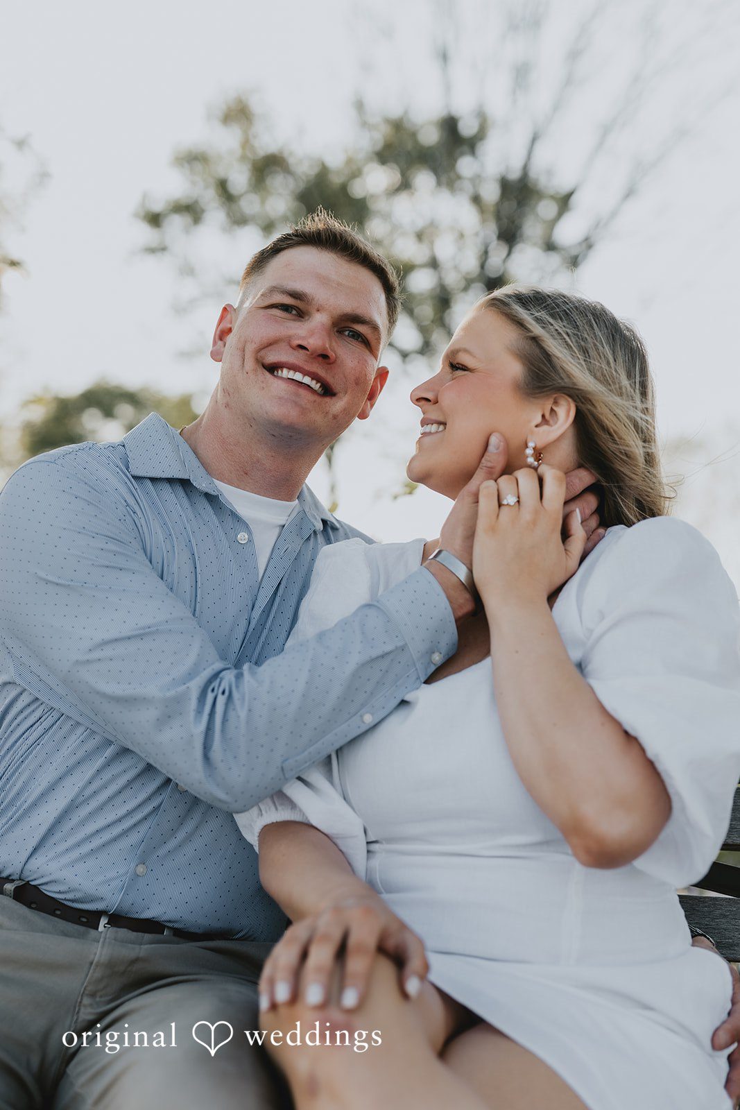 A gorgeous portrait of the couple
