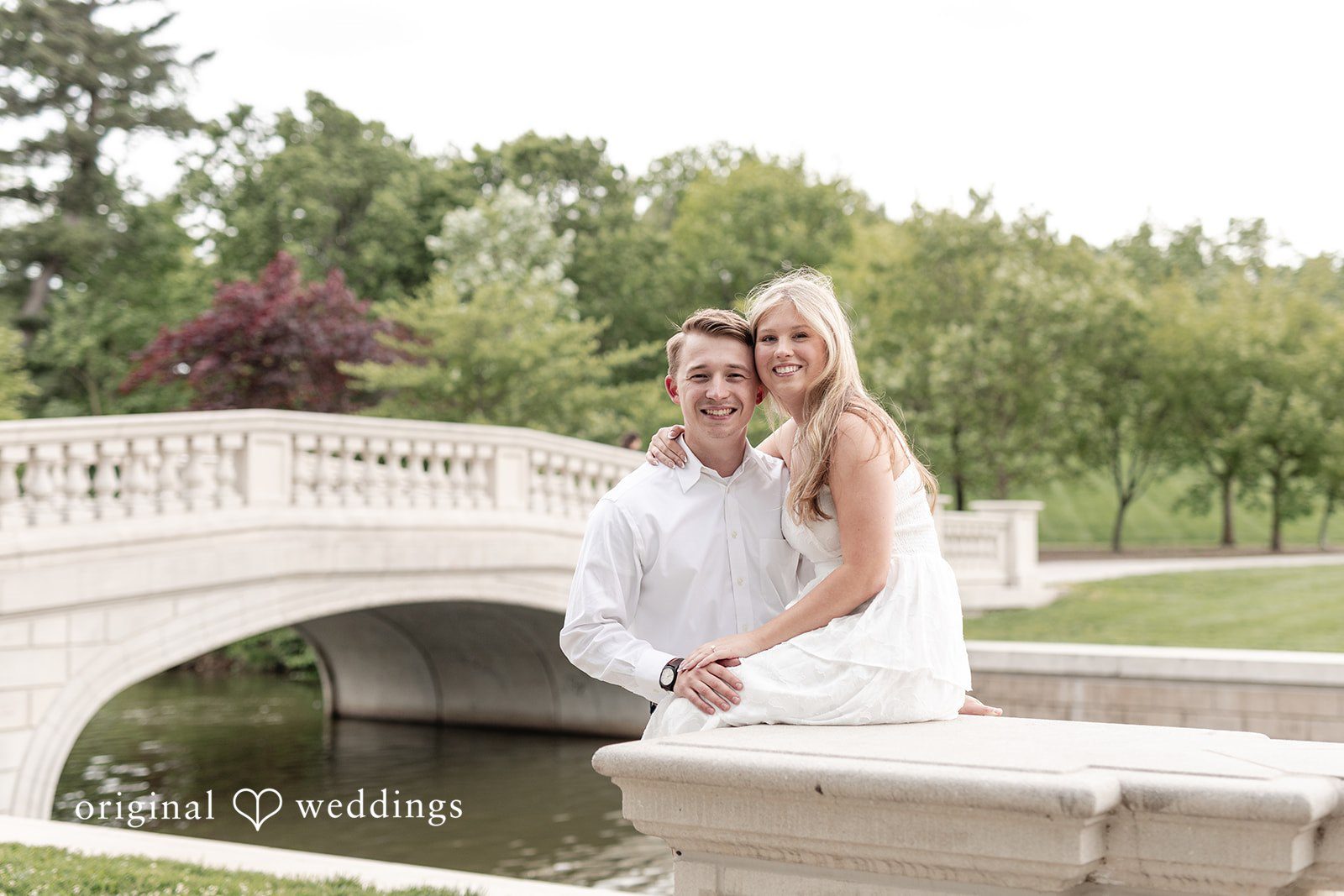 Rhyen + Jacob Romantic outdoor portrait of the engaged couple together