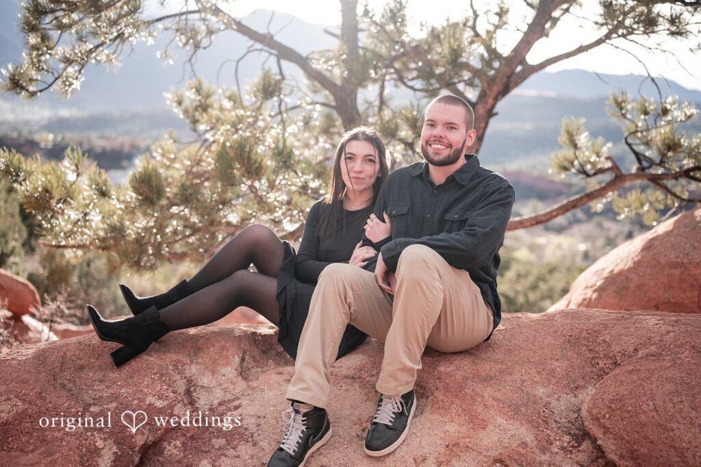 Our Denver wedding photographers captured a beautiful engagement photo of the couple