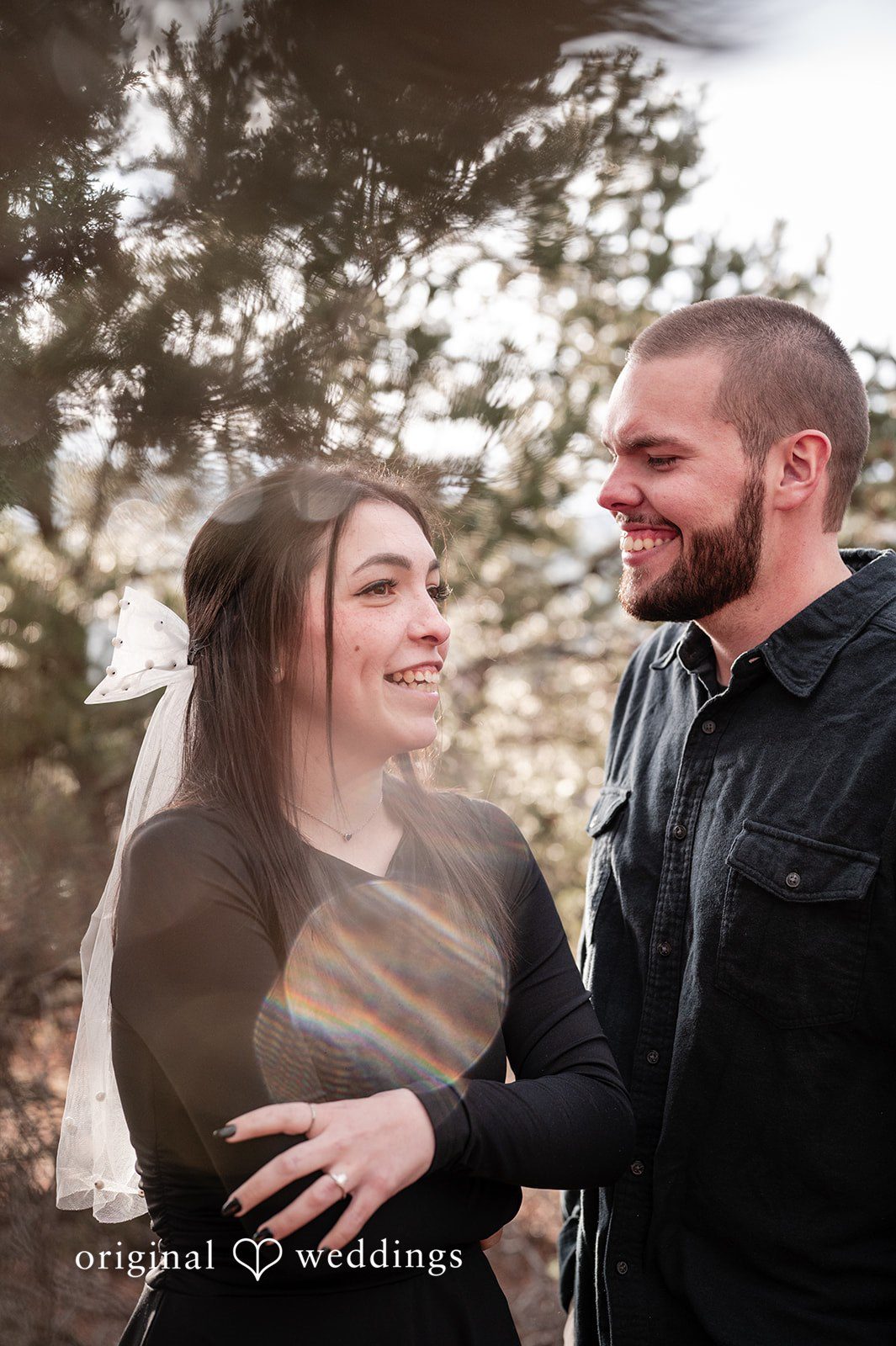 The couple all joyful