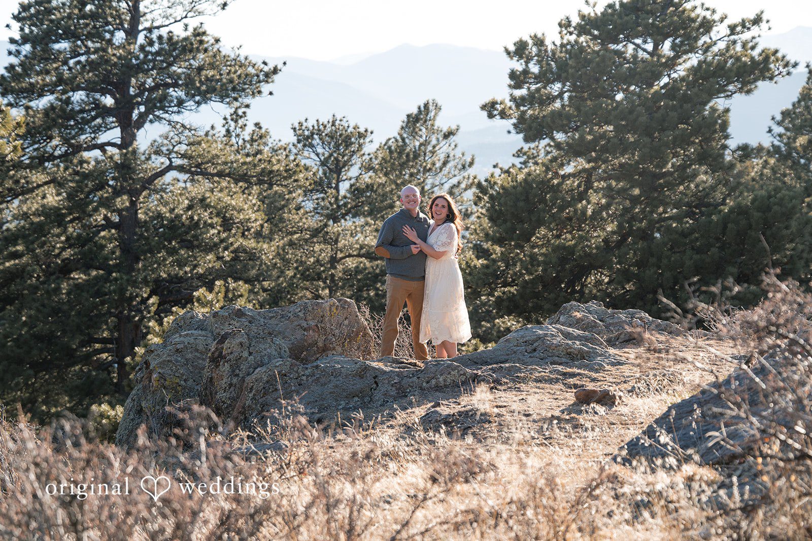 Couple enjoying their session at Genesee Park