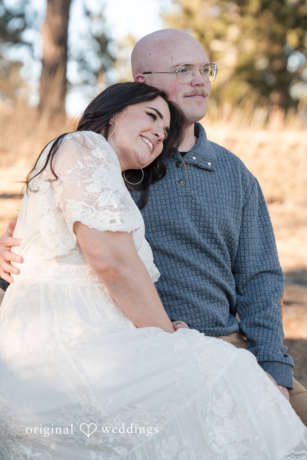 Romantic picture of couple at Genesee Park