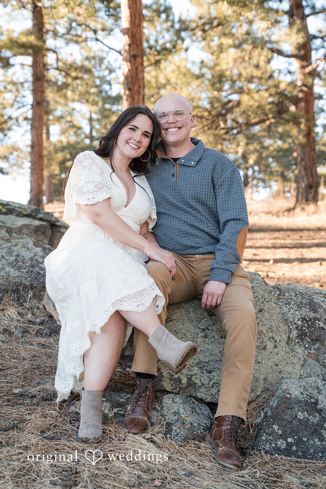 Lovely picture of couple at Genesee Park expressing their happiness