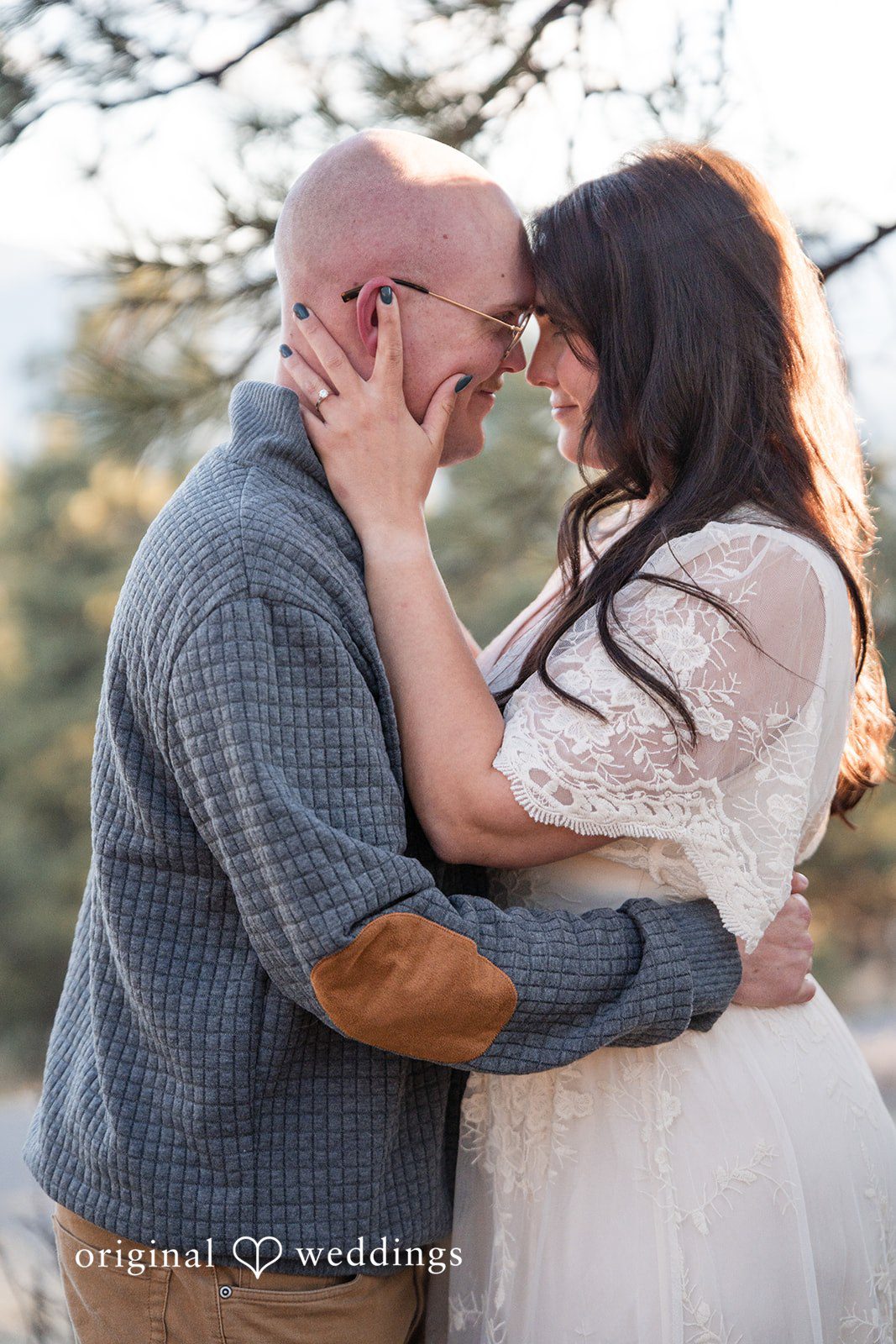 Romantic picture of couple at Genesee Park