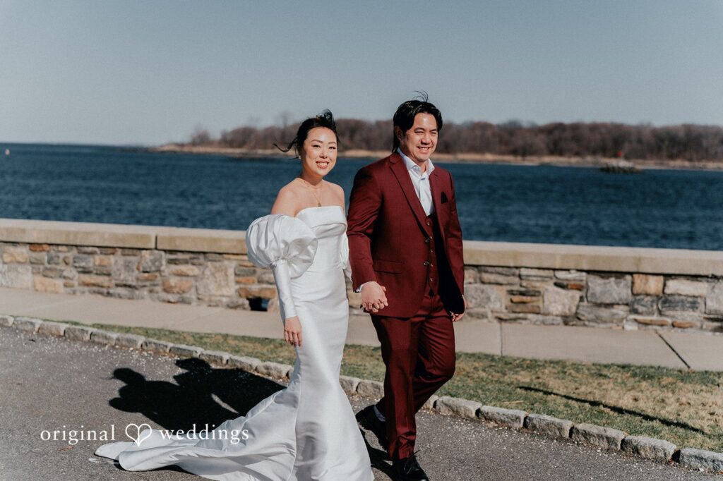 Glen Island Harbour Club Wedding | Ji-Ting & Tommy 6 New York City Wedding Photographers at Our New York City wedding photographers captured a stunning portrait of the groom along the water edge at Glen Island Harbour Club
