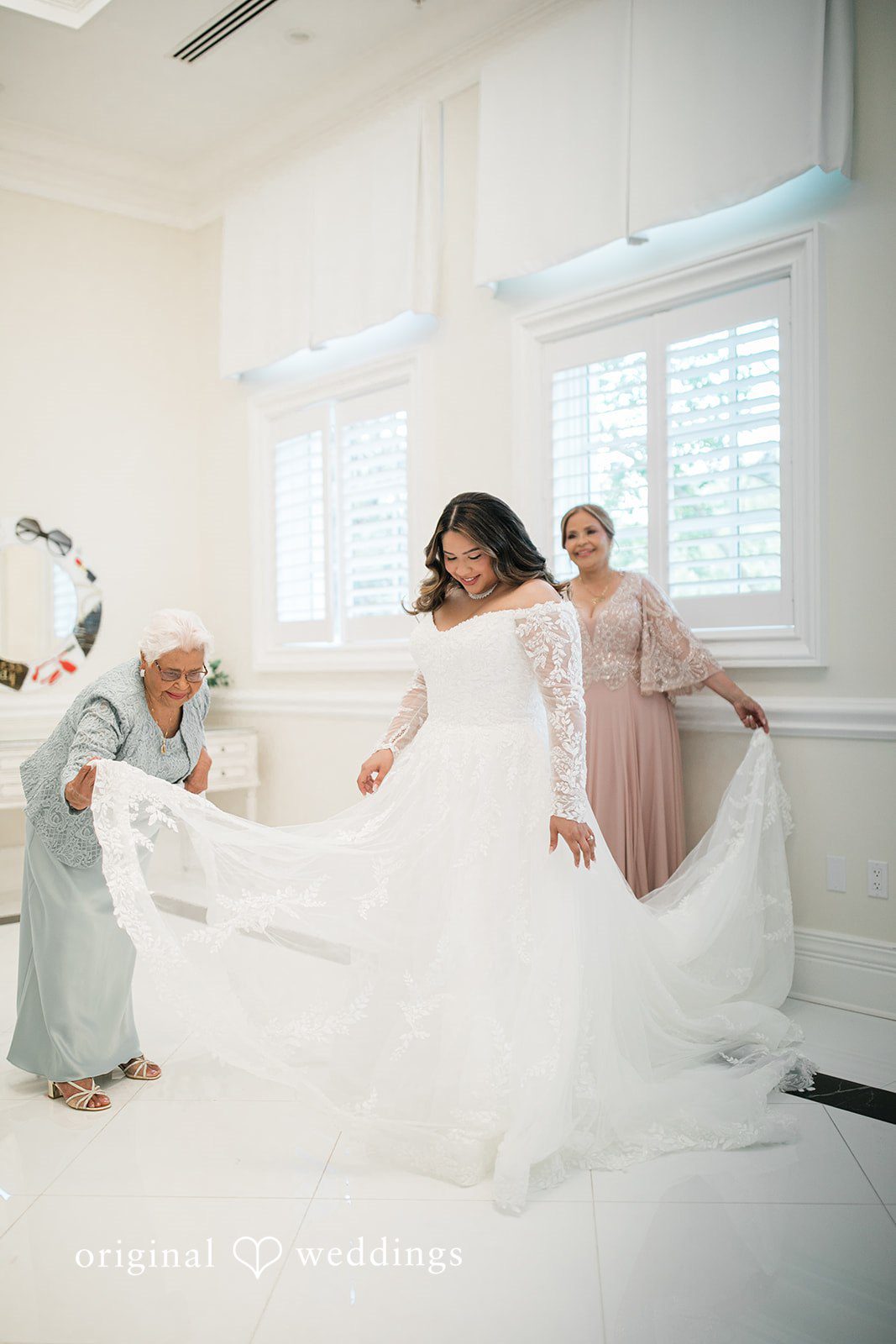 The getting-ready moment at the suite