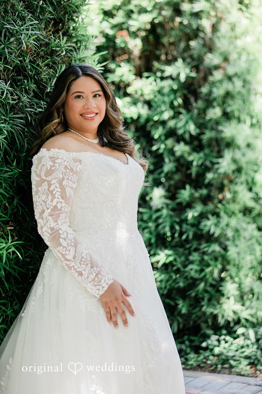 A stunning portrait of the bride