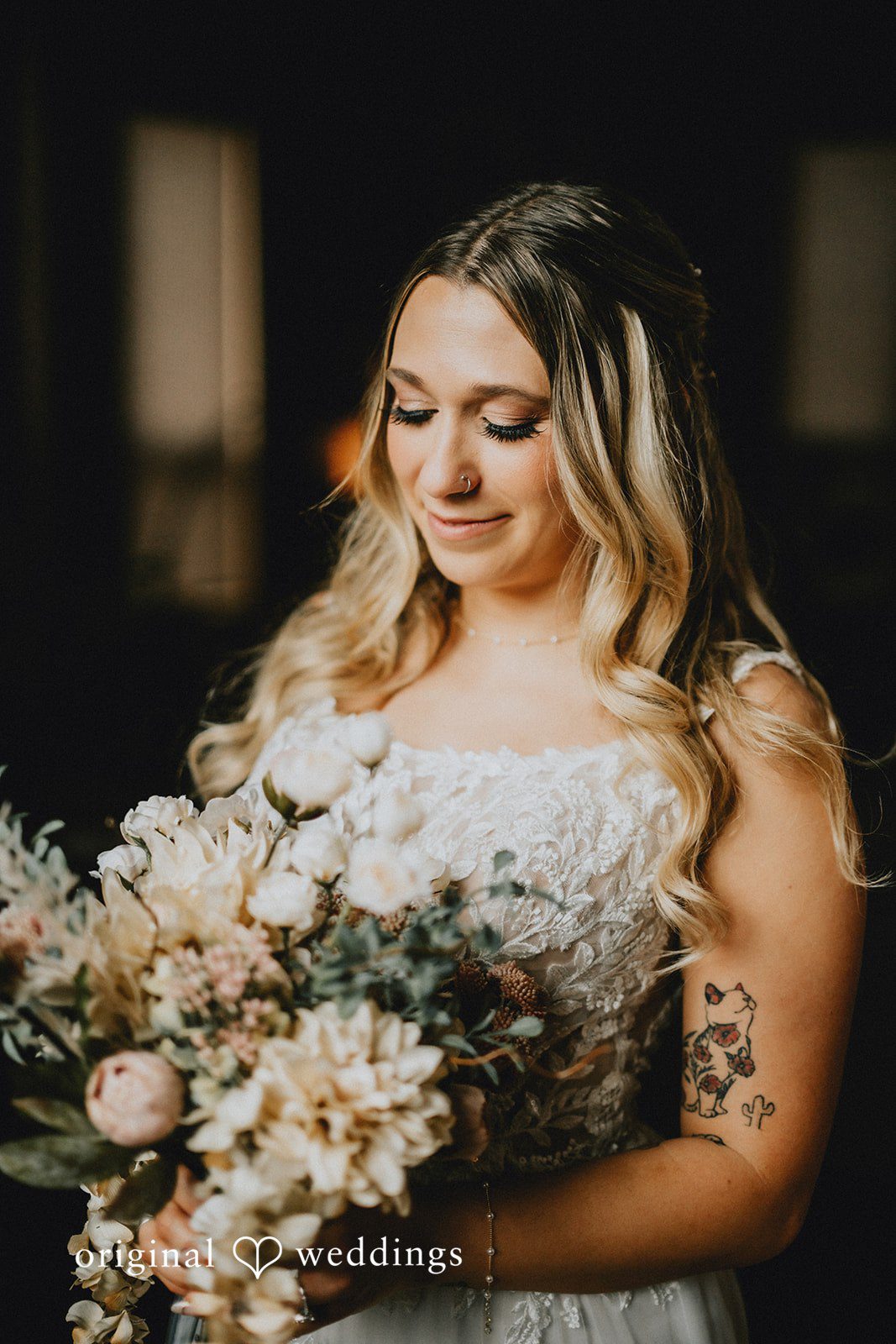 A beautiful portrait of the bride