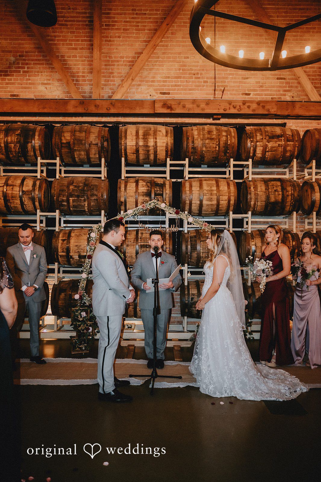 A portrait from the couple’s wedding ceremony