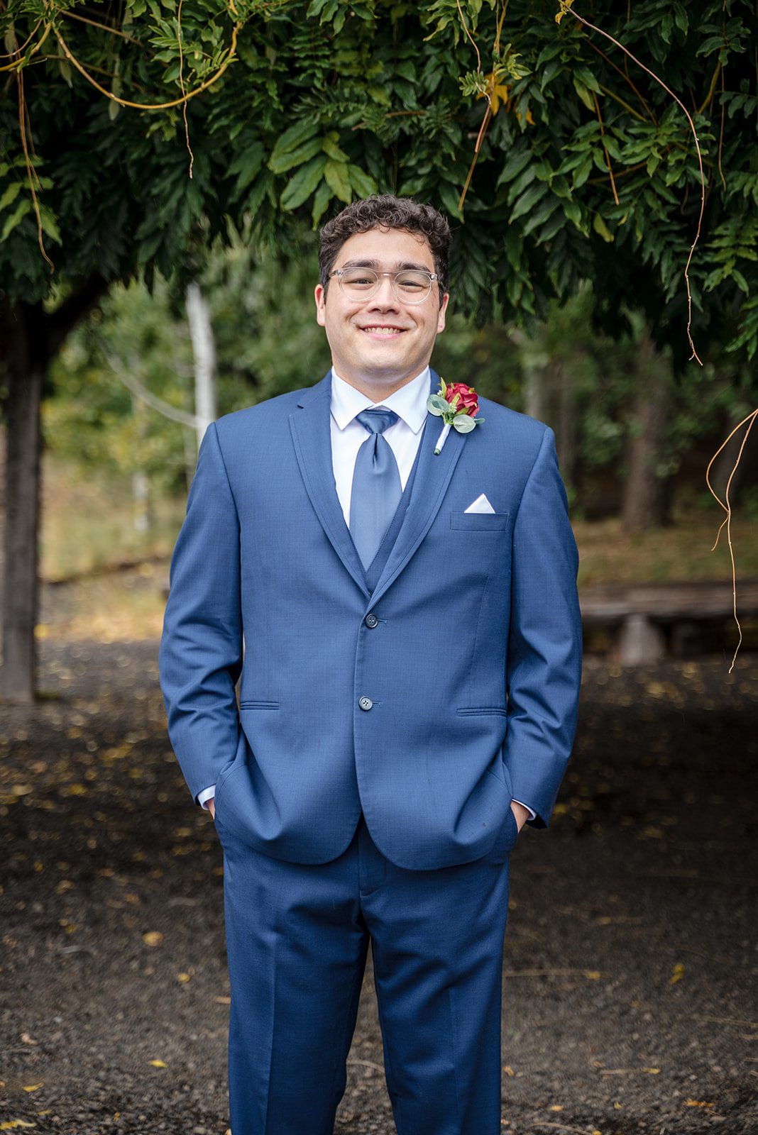 Tiare + Jeremy Beautiful groom portrait photographed by Portland wedding photographers from Original Weddings