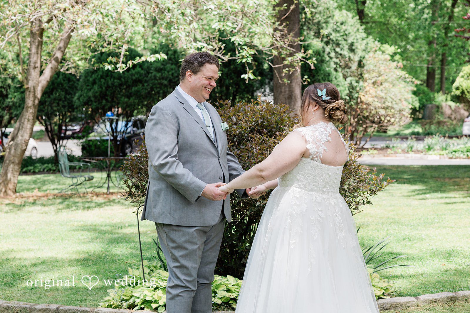 Nicole + Greg A beautiful moment for the couple at the wedding venue